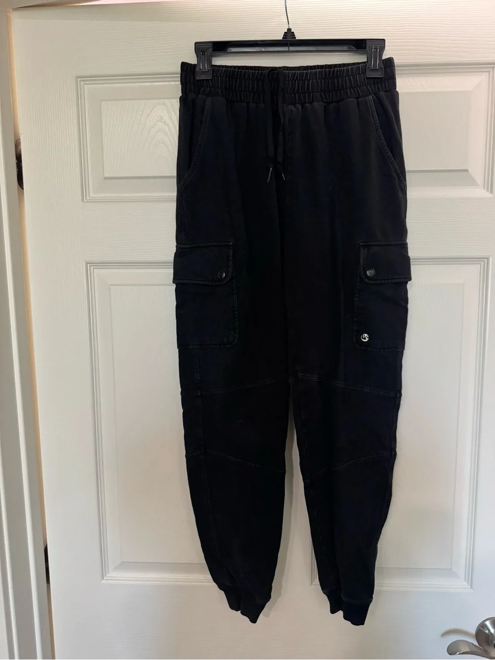 Buff Bunny Black Cargo Jogger Pants - Elastic Waist